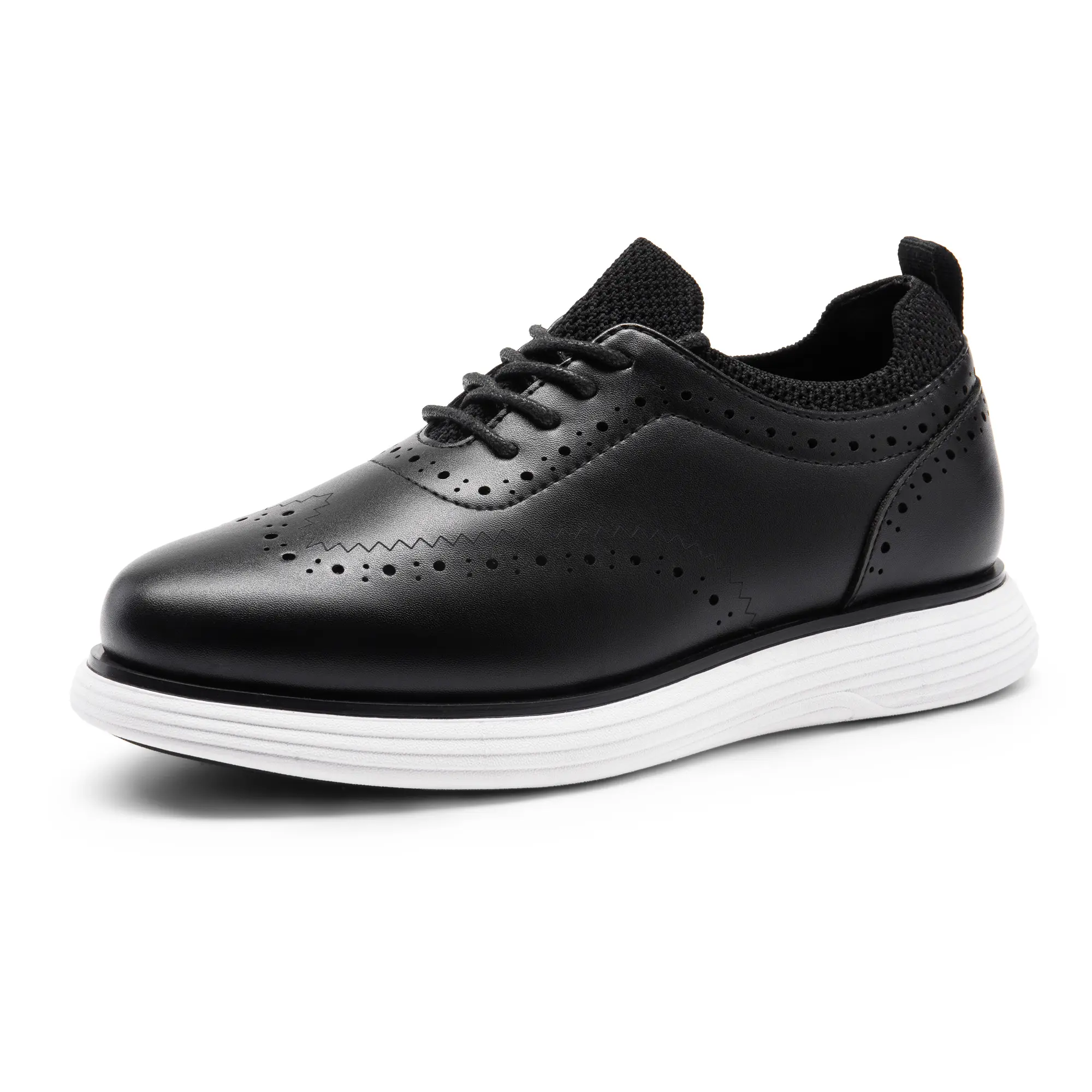 BRUNO MARC Boys' Formal Wingtip Oxford Brogues, All-Day Cushion EVA Insole, Breathable Mesh Upper, Slip-Resistant Rubber Sole, Kids' School Footwear, Children, Schoolshoes, Oxford Shoes, Classic Wingtip, Junior, Fashion, Lace-Up Fit, Eva Cushioned, 6 - 7