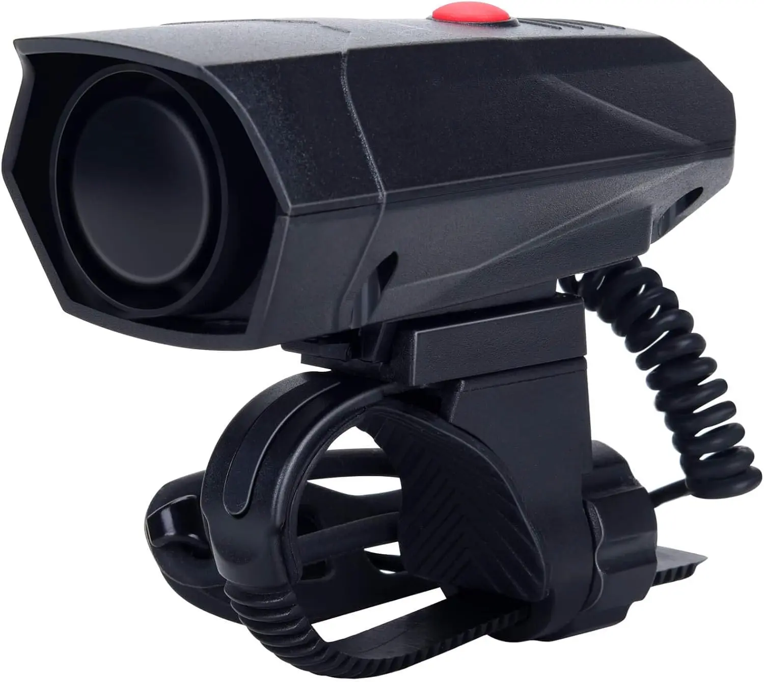 Electric Bicycle Horn, 110dB Loud Cycling Alert with 5 Sound Modes, Features Separate Control Button, Plastic Universal Mount for Mountain & Road Bikes, Mountain Bike