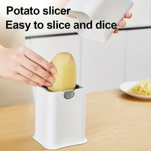 Multi-Function Stainless Steel Vegetable Slicer for Home Use Fast Vegetables and Fruit Cutting, Includes Potato, Carrot, Cucumber, and French Fry Chopper