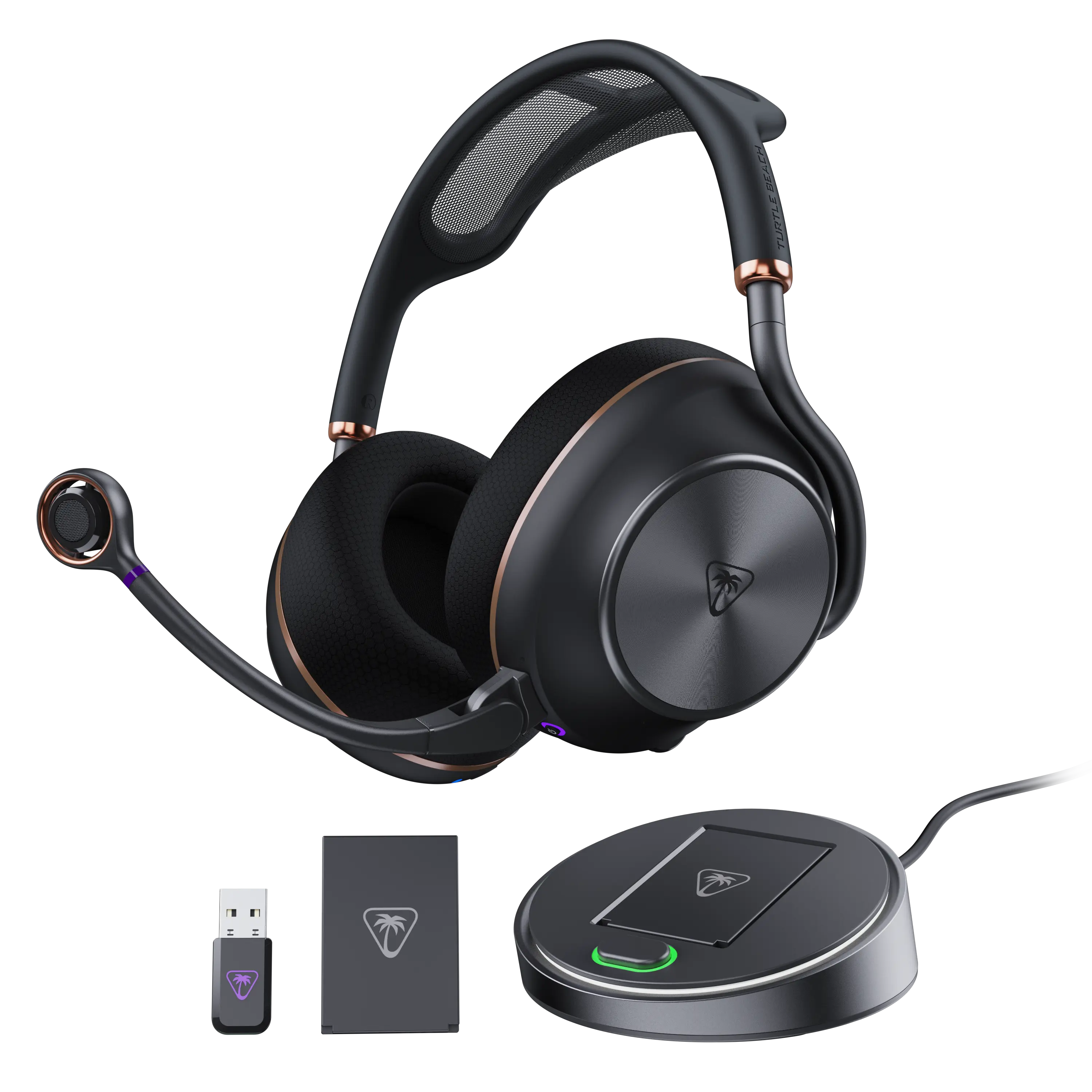 Turtle Beach - Stealth Pro II Multiplatform Wireless Over-Ear Gaming Headset for Windows, PlayStation 5, PlayStation 4, & Mobile - Black