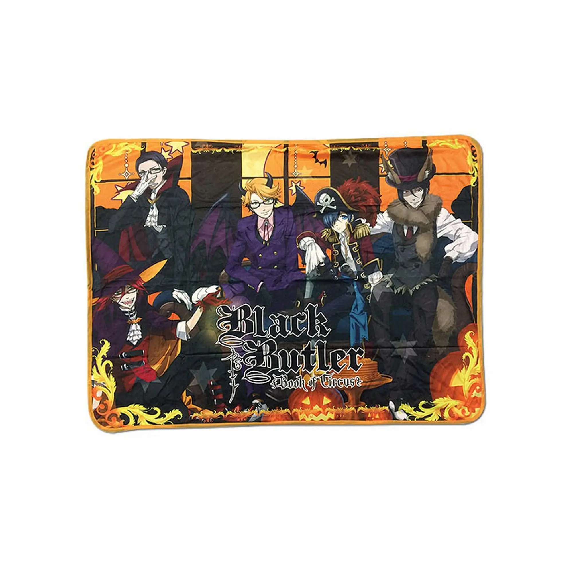 Black Butler Book Of Circus - Grim Reaper Group Halloween Sublimation Throw Blanket