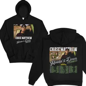 Chase Matthew Holdin' It Down World Tour  2026 Hoodie - Vintage Country Music Sweatshirt, Western Aesthetic Graphic Pullover