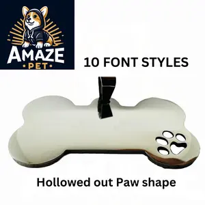 Customizable and  Engravable Hi-Quality Stainless Steel Pet ID Tag Dog Tag Personalized Front/Back Engraving