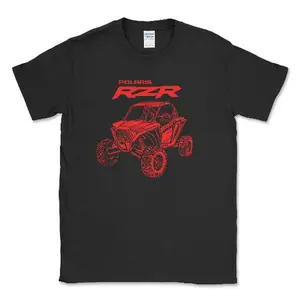 Polaris RZR Official Adventure-Ready Graphic Tee T-Shirt-Officially LIcensed Polaris Apparel
