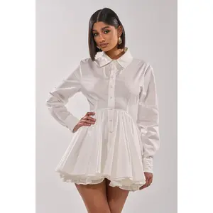 THE IT GIRL POPLIN MINI DRESS