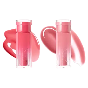 2aN Glaze Bouncing Tint (Bubbly, 0.16 oz*2) – Lightweight, Moisturizing Lip Tint with High-Shine Finish, Smooth, Light Plumping, Comfortable Wear, Korean Makeup