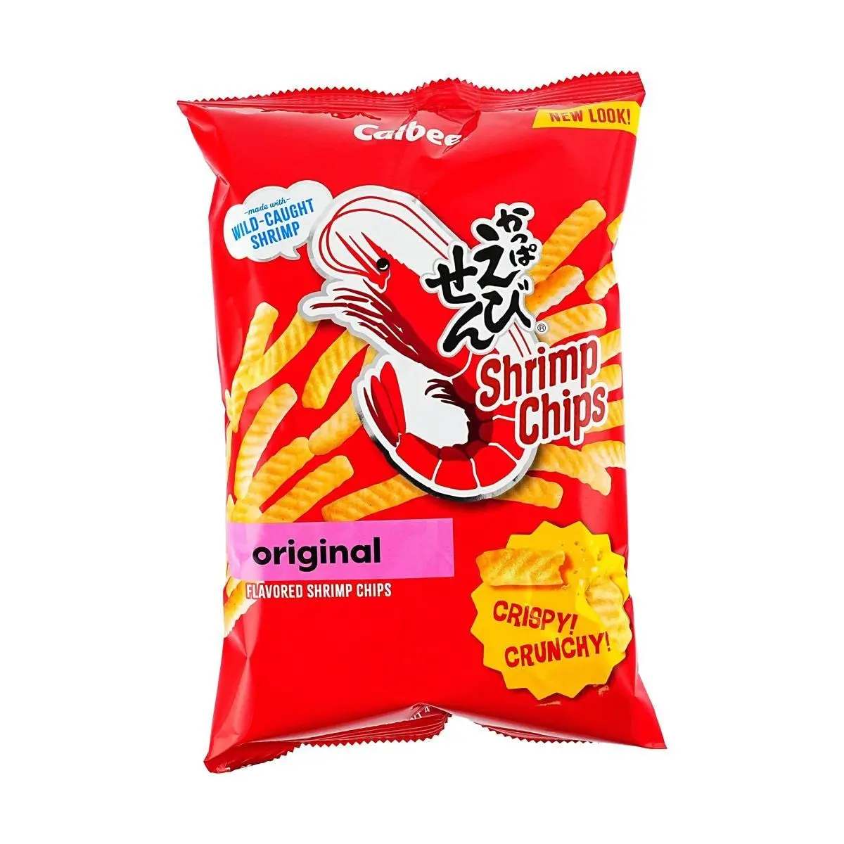 Calbee Original Flavor Shrimp Chips 113.4g - Crispy Japanese Snack, Light & Savory