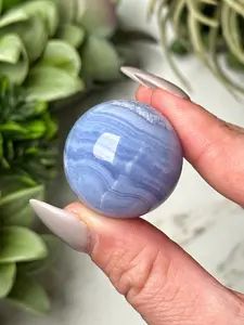 Blue Lace Agate Sphere - #11