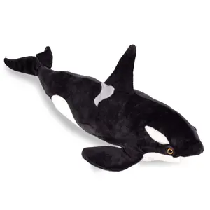 Real Planet™ Killer Whale Orca Realistic Plush Stuffed Animal