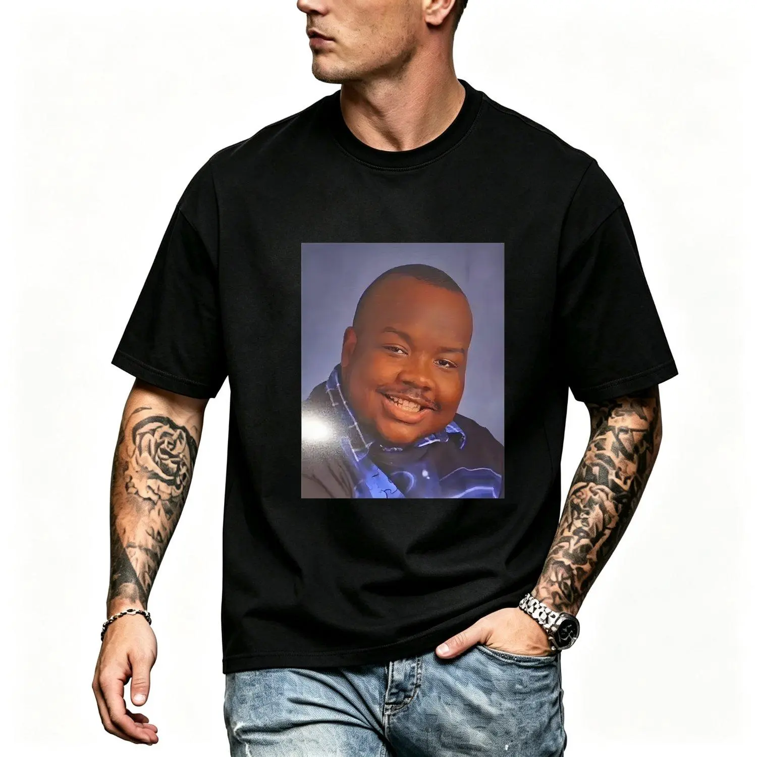 Iconic Darius Men Short Sleeve T Shirt Meme Funny Gift for Fans Unique Graphic Tee Trendy Menswear Cotton Free Casual Stylish Tee