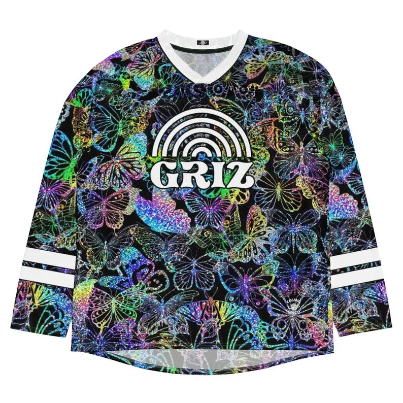GRiZ Inspired Rainbow Machine Rave Jersey, Psychedelic Festival Outfit, Comfy Outfit for Bass Music Lovers, Rainbow Machine