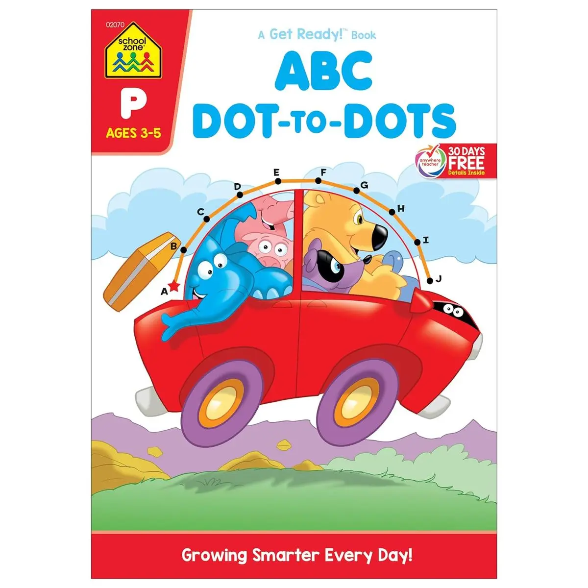 School Zone ABC Dot-to-Dots Workbook: Preschool, Kindergarten, Connect the Dots, Alphabet, Letter Puzzles, Creative, and More (A Get Ready!™ Activity Book Series) Paperback – July 24, 2017