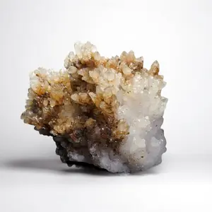 Natural Honey Aragonite Crystal Cluster, Cave Calcite Cluster