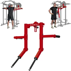 Lateral Raise Attachment for Squat Rack Home Gym Machine Fits 1'' & 2'' Power Racks Upper Body Trainer with Ball Bearing Design No Warranty