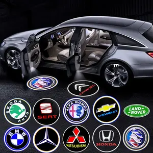 1/2/4pcs ABS Wireless Car Door Lights Projector with HD Car Door Lights LED Projector for Car Door Welcome Light Auto Accessories Car Lighting Accessories