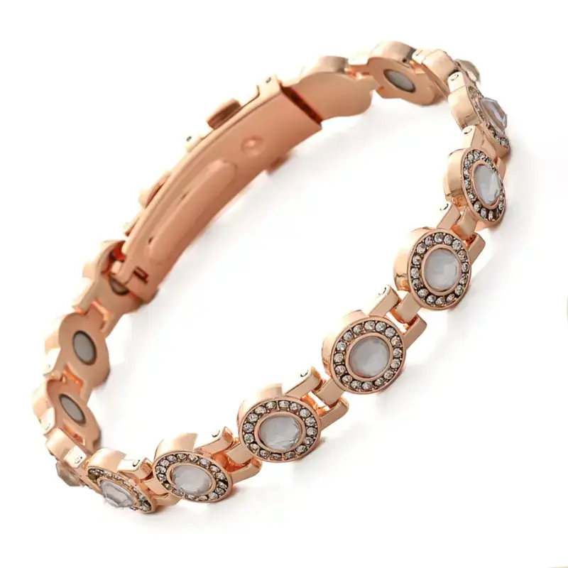 DearLuniva B Magnetic bracelet for women, adjustable in length with a secure clasp, featuring high-quality multi-facet crystal inlays Christmas Gift