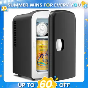 [Limited Stock] Antarctic Star Compact Refrigerator, Portable Mini Fridge, 4L Capacity/6 Cans,12oz, Portable Small Refrigerator for Cosmetics, Skin Care and Food , Ideal for Bedroom, Car, Office & Dorm,100% Freon-Free & Eco Friendly summerwins