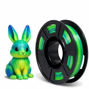 Rainbow Gradient Silk Pla Filament 1.75mm 250g, High-Speed Printing No Pulling Thread, DIY Creative Holiday Model Decoration