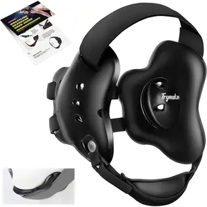 Wrestling Headgear, Youth Wrestling Headgear for Men with Chin Cup & Pad, Ear Guard for MMA, Jiu-Jitsu (for Users Age 10+)