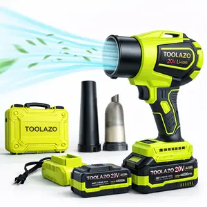 20V Multifunctional High Speed Blower, 2-in-1 Portable Cordless Blower Vacuum with 4.0Ah Battery and Fast Charger, 3-Speed 10000RPM Handheld Power Tool for Garden Outdoor Cleaning