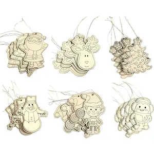 Friendly DIY Holiday Christmas Themed Ornaments - Decorate Your Own | 30 Ornaments Ready to Color or