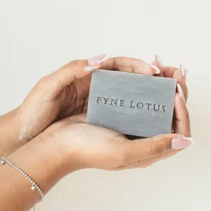 Fyne Lotus - Lavender Lush - Organic Handmade Soap - Soothes and Calms, Nourishes and Moisturizes, Gentle Cleansing, and Skin Healing Properties