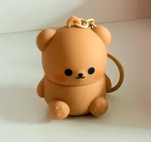 Cute Bear Lip Balm Keychain (3 Colors) | Hydrating Lip Balm with Keyring