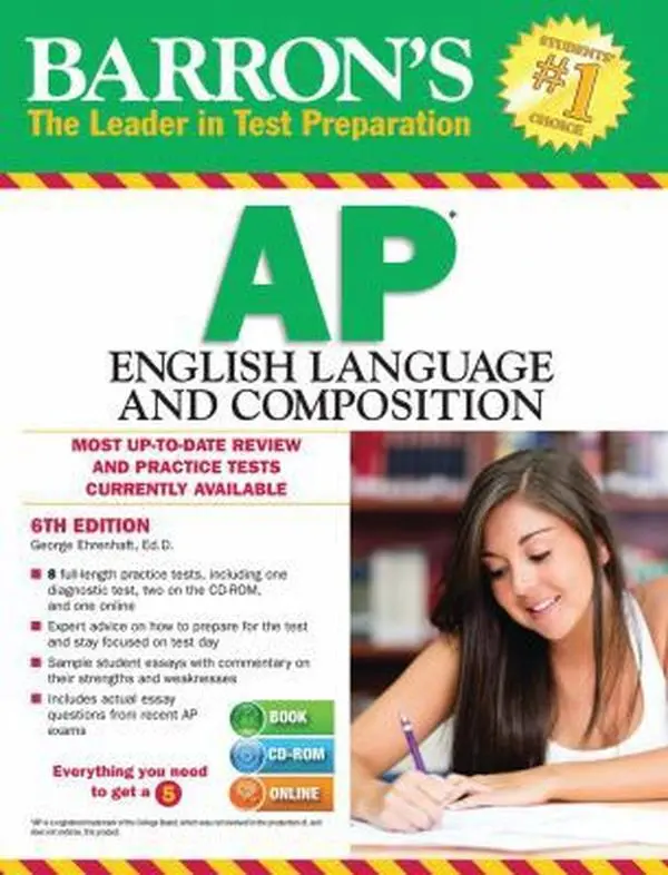 USED-Barron's AP English Language and Composition with CD-ROM by George Ehrenhaft Ed. D. (Paperback)