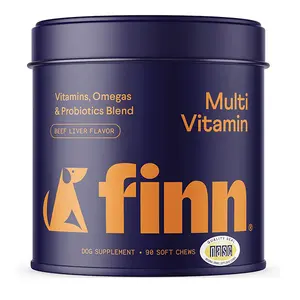 All in One Multivitamin for Dogs - Daily Wellness Formula with Probiotics Omegas & Essential Nutrients - Supports Overall Health Digestion Skin Coat & Immune Function - 90 Soft Chews