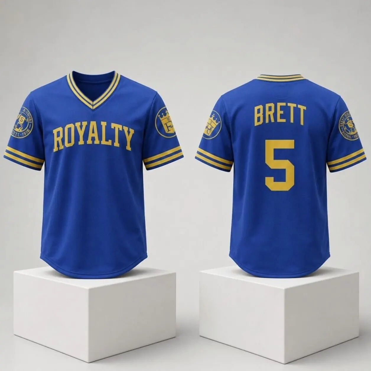 2026 KC Baseball Fan Jersey, Vintage Game Day Shirt, Royal Blue Sports Apparel M59