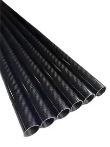 3k Carbon Fiber TUBE 12mm x 10mm x 1000mm Tube for RC, Robotics, and Structural Use