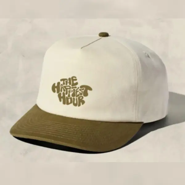 The Happiest Hour Hats – Embroidered Logo & Cloud Designs