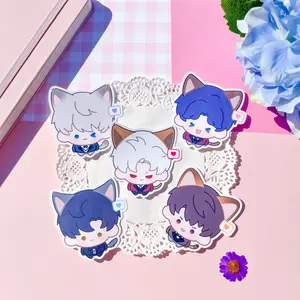 Love and Deepspace Silly Kitty Heart Vinyl Stickers Xavier Rafayel Zayne Sylus Caleb LADS Matte or Glossy Finish 2.5 Inch Stickers