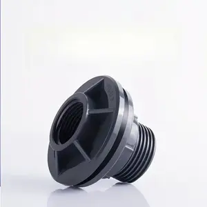 1 PVC water tank connector, water tankfitting - internal and external threadedconnector for water buckets - suitable for3/4 inch fittings.