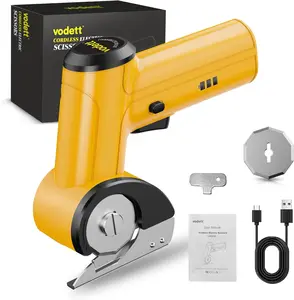 Stxxno Cuttable aluminum sheet 4.2V Cordless Electric Scissors with LED Display, Rechargeable Cardboard Cutter with 2 Blades, EasySwap Blade Change, LED Light, for Thin Cardboard Carpet Leather Sewing Supplies Crafts Sewing Tools Christmas gifts