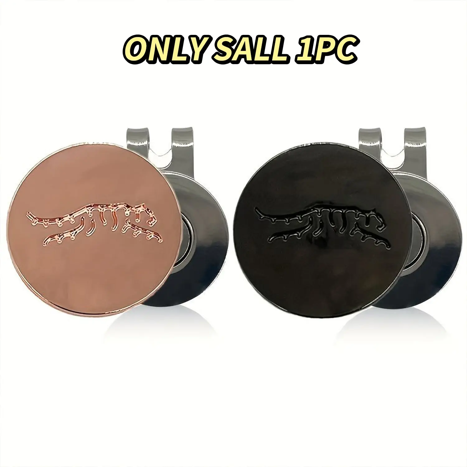 Creative Tiger Pattern Golf Ball Marker, Magnetic Hat Clip, Golf Accessories for Golf Enthusiasts, Premium Golf Gifts for Men & Women, Golf Gift Accessory