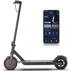 Electric Scooter for Adults – 19 MPH Top Speed, 350W Motor, Foldable Commuter Scooter with App Control, Seat and Bag