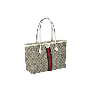 Gucci Ophidia Tote Bag With Logo And Leather Trim For Women