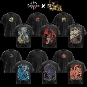 [Soulsborne Style] Vintage Edition Monster Hunter Wilds Unisex T-shirt, Comfort Colors 1717 Shirt, Action RPG Gaming Apparel, Game Shirt, Video Game Clothes, Boy Merch, Gift For Him, Gift For Her, Cotton Crewneck Top Clothes Streetwear