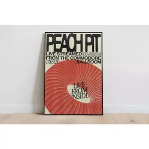 Peach Pit Poster Print - Artist Poster - Music Gift - Wall Decor - Room Decor