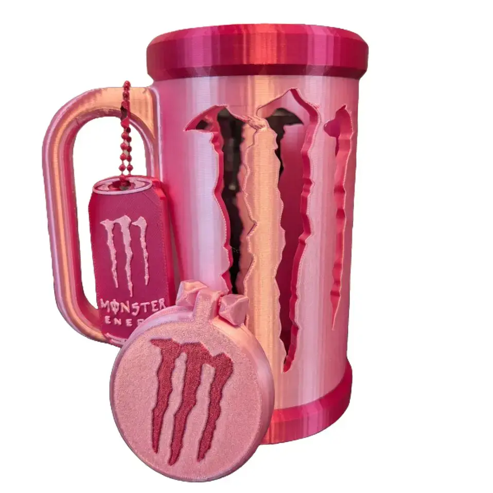 16oz Monster Can Holder Drinkware Lids