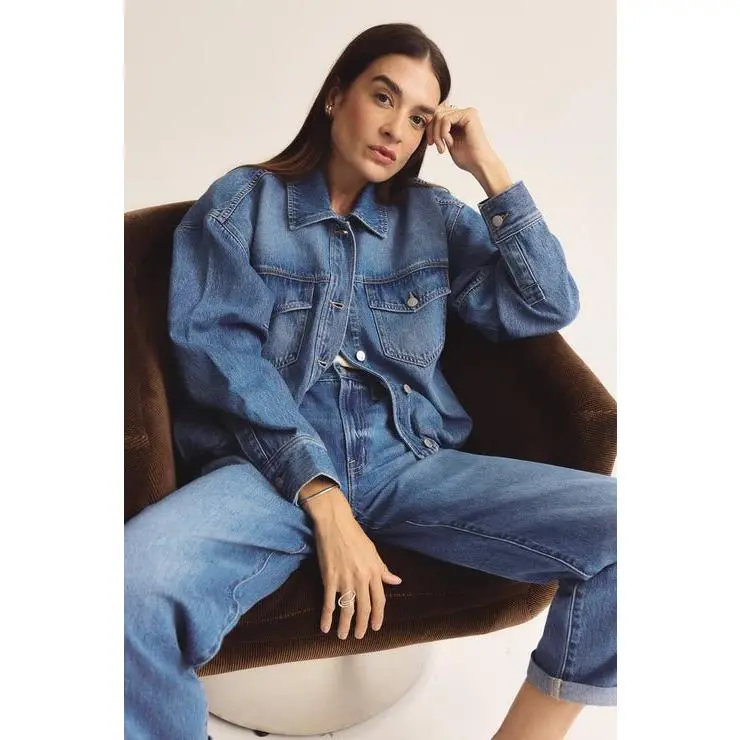 Pistola Bibi Blouson Trucker Jacket in Heartfelt