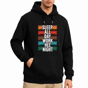 Unisex Casual Hoodie Featuring Night Shift Slogan – Ideal for Night Nurses, Guards, and Staff