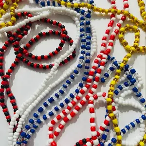 Set 5 elekes/ Ochun,Elegua, Yemaya, Chango and Obatala Handmade Necklace