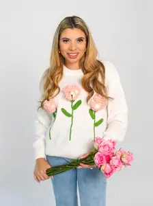 3D Flower Sweater