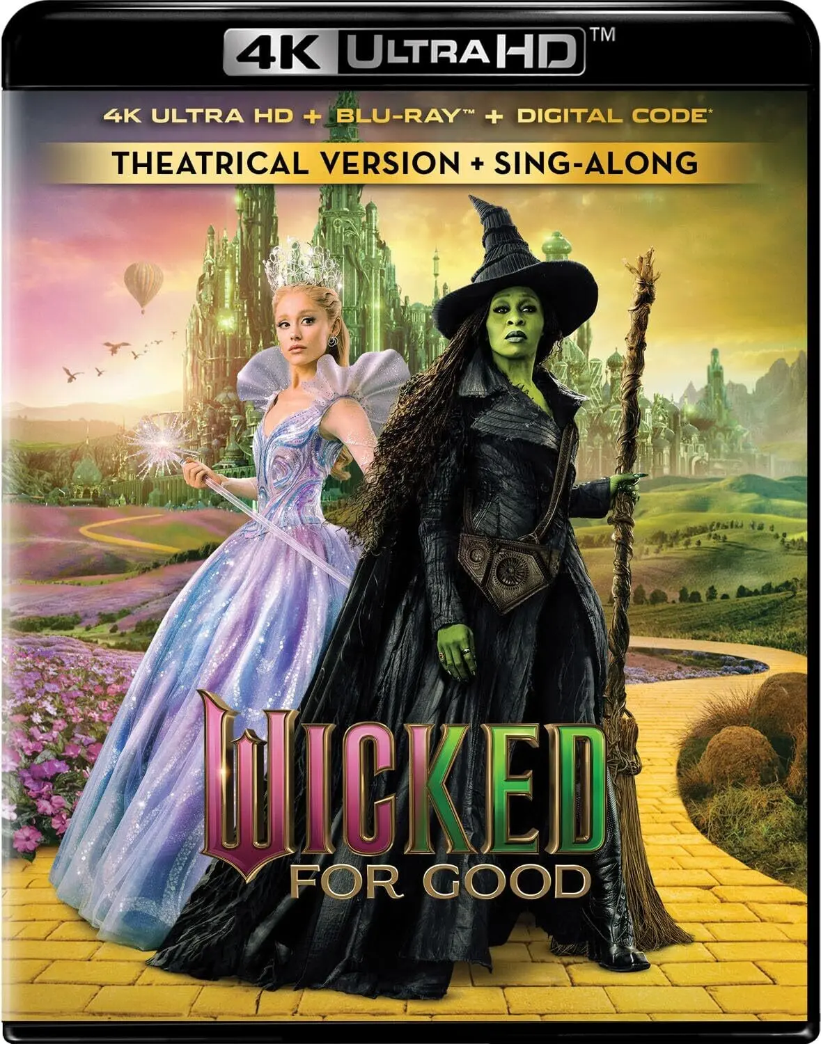Wicked: For Good  [4K ULTRA HD BLU-RAY MOVIE] With Blu-Ray, 4K Mastering, , Sign Language, Subtitled