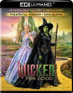Wicked: For Good  [4K ULTRA HD BLU-RAY MOVIE] With Blu-Ray, 4K Mastering, , Sign Language, Subtitled