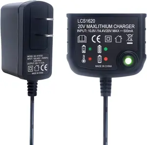 Lasica Replacement for Black and Decker 20V Lithium   Lightweight  Battery Charger LCS1620B Compatible with Black & Decker 20 Volt Max Lithium Battery Compact Rohs