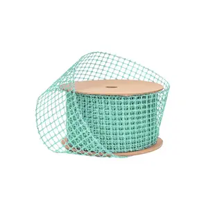 2 1/2" Wired Ribbon | "Netting" Turquoise | 10 Yard Roll