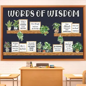 Bookshelf Bulletin Board Set  Motivational Classroom Decor Reading Library Bulletin Board Set Inspirational Cutout for  to School Classroom Decoration